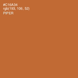 #C16A34 - Piper Color Image