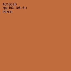 #C16C3D - Piper Color Image
