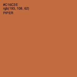 #C16C3E - Piper Color Image