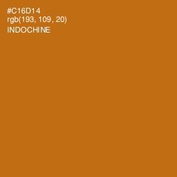 #C16D14 - Indochine Color Image