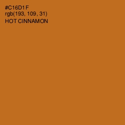 #C16D1F - Hot Cinnamon Color Image