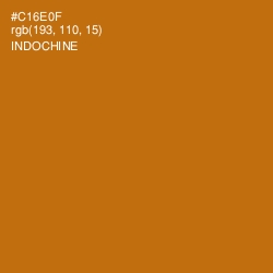 #C16E0F - Indochine Color Image