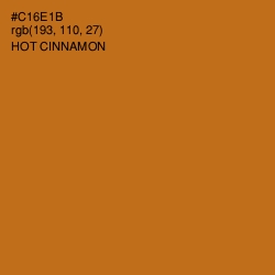 #C16E1B - Hot Cinnamon Color Image