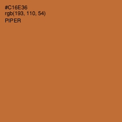 #C16E36 - Piper Color Image