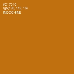 #C17010 - Indochine Color Image