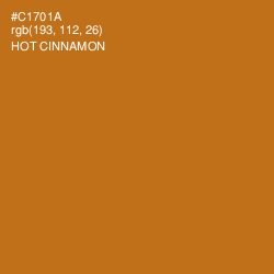 #C1701A - Hot Cinnamon Color Image