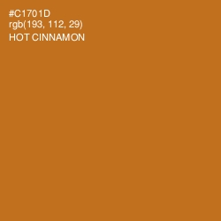 #C1701D - Hot Cinnamon Color Image