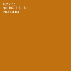 #C17110 - Indochine Color Image