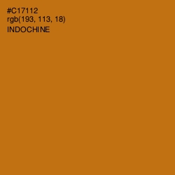 #C17112 - Indochine Color Image