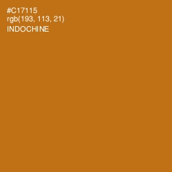 #C17115 - Indochine Color Image