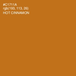 #C1711A - Hot Cinnamon Color Image