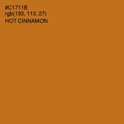 #C1711B - Hot Cinnamon Color Image