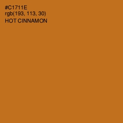 #C1711E - Hot Cinnamon Color Image