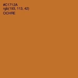 #C1712A - Ochre Color Image