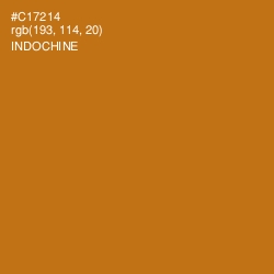 #C17214 - Indochine Color Image