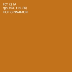 #C1721A - Hot Cinnamon Color Image