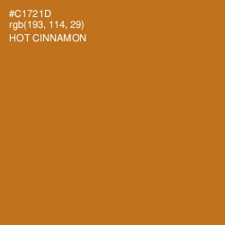 #C1721D - Hot Cinnamon Color Image