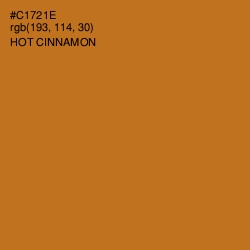 #C1721E - Hot Cinnamon Color Image