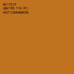 #C1721F - Hot Cinnamon Color Image