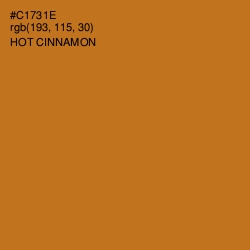 #C1731E - Hot Cinnamon Color Image