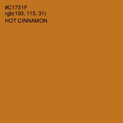 #C1731F - Hot Cinnamon Color Image