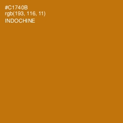 #C1740B - Indochine Color Image