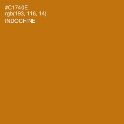 #C1740E - Indochine Color Image