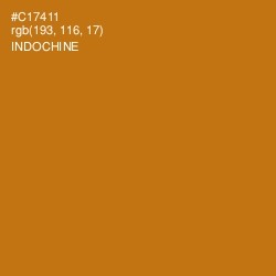 #C17411 - Indochine Color Image