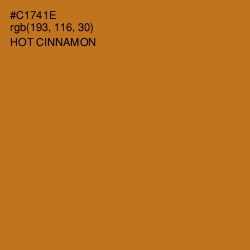 #C1741E - Hot Cinnamon Color Image