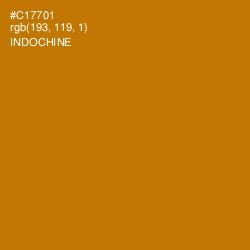 #C17701 - Indochine Color Image