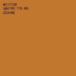 #C1772E - Ochre Color Image