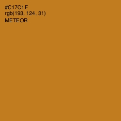 #C17C1F - Meteor Color Image