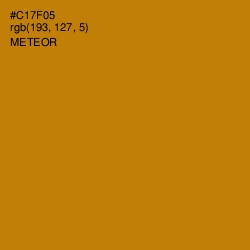 #C17F05 - Meteor Color Image
