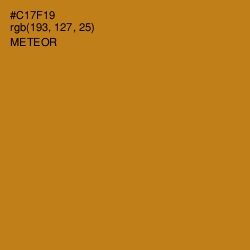 #C17F19 - Meteor Color Image