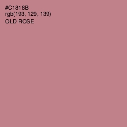 #C1818B - Old Rose Color Image
