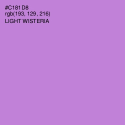 #C181D8 - Light Wisteria Color Image