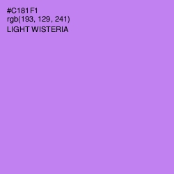 #C181F1 - Light Wisteria Color Image