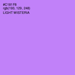 #C181F8 - Light Wisteria Color Image