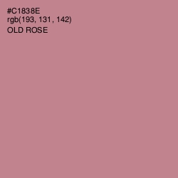 #C1838E - Old Rose Color Image