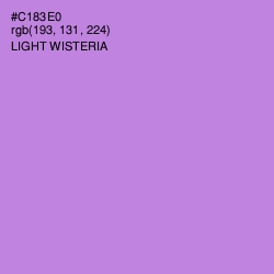#C183E0 - Light Wisteria Color Image