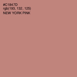 #C1847D - New York Pink Color Image