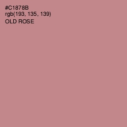 #C1878B - Old Rose Color Image