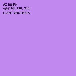 #C188F0 - Light Wisteria Color Image