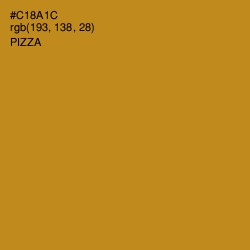 #C18A1C - Pizza Color Image