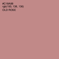 #C18A88 - Old Rose Color Image