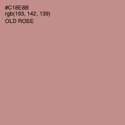 #C18E8B - Old Rose Color Image