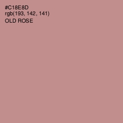 #C18E8D - Old Rose Color Image