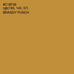 #C18F39 - Brandy Punch Color Image