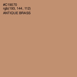 #C19070 - Antique Brass Color Image
