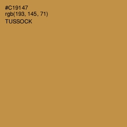 #C19147 - Tussock Color Image